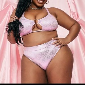 Lavender Purple Snakeskin Bikini 👙